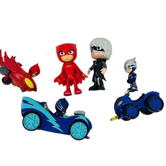 PJ Mask Toy Lot of 6 Pieces - Picture 1 of 16